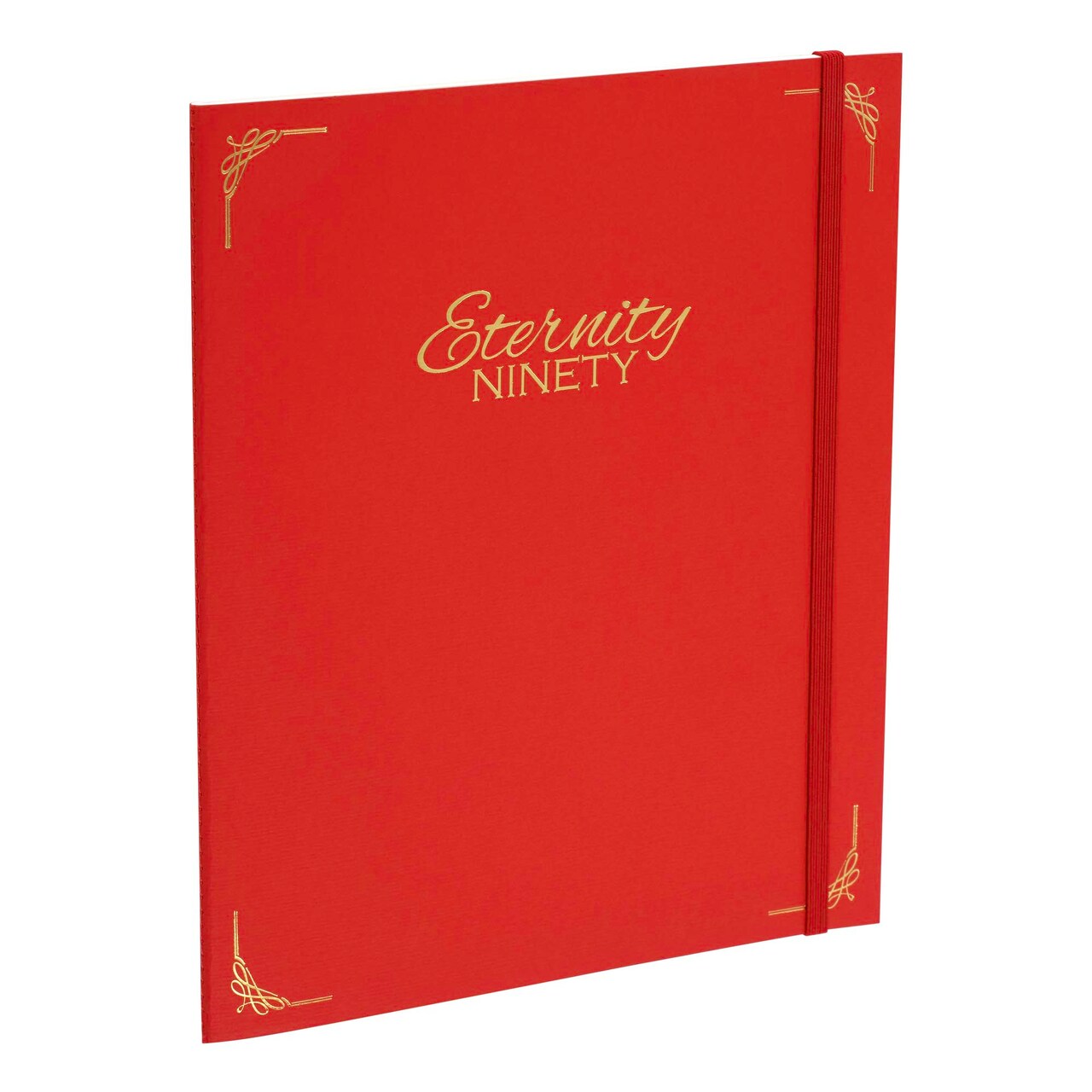New York Central Eternity Ninety Flat Book- 8x10" Sketch Watercolor Journal, Pack of 10- Red Soft Paperback- Watercolor Sketchbook w/ Elastic Band, 100 Total Sheets 100% Cotton, 90 lb Cold-Pressed